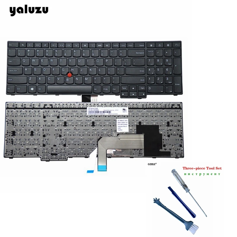 

YALUZU New US keyboard for lenovo IBM Thinkpad E550 E550C E555 E560 E565 English laptop Keyboard