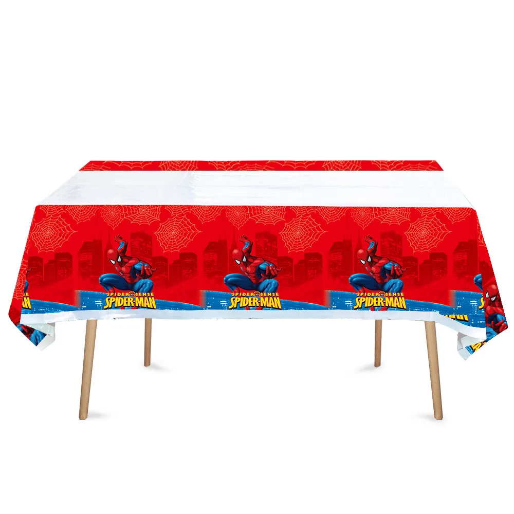 Spiderman Birthday Party Decoration 108*180cm Disposable Table Cloth Kids Birthday Party Supplies Baby Shower Wedding Home Decor