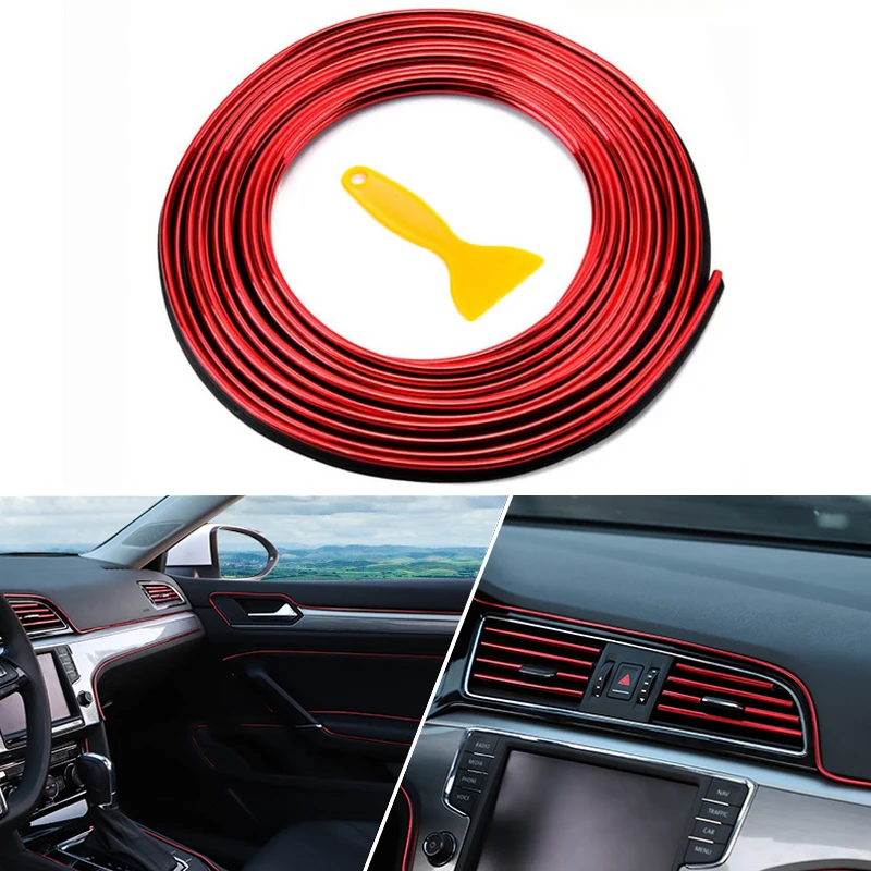 

Car Interior Decoration Moulding Trim Decorative Strips Line For Hyundai solaris accent ix35 i20 elantra santa fe tucson getz