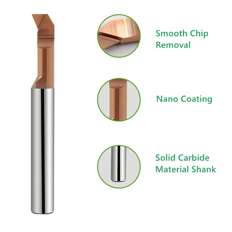 Utensile per alesatura filettatura piccola Cnc utensile per tornitura interna carburo di tungsteno lega dura precisione intera mirco diametro tornio taglio 1 pz