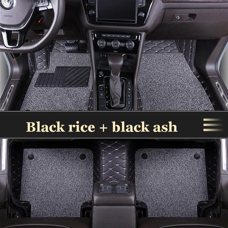 Custom car mats for benz CLA CLK C250 C300 C260 E200 E260 E300 GLA GLC GLE GLK GL GLS G500 ML R350 R320 R400 Waterproof leather 