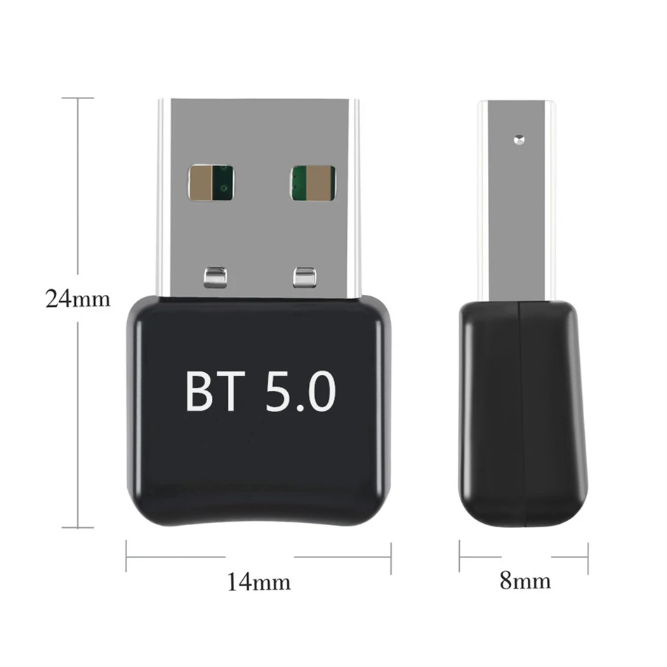 Wireless USB Bluetooth-Compatible 5.0 Adapter Dongle Music Sound Receiver Adaptador Transmitter For PC RTL8761B Chip