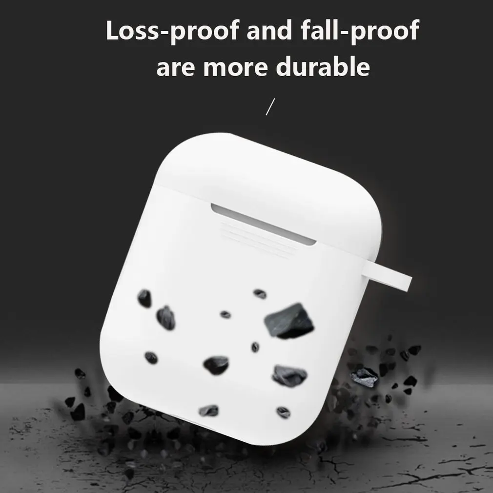 Чехол для беспроводных наушников Apple AirPods, силиконовый чехол для наушников с зарядным устройством для Airpods, защитный чехол для зарядного устройства