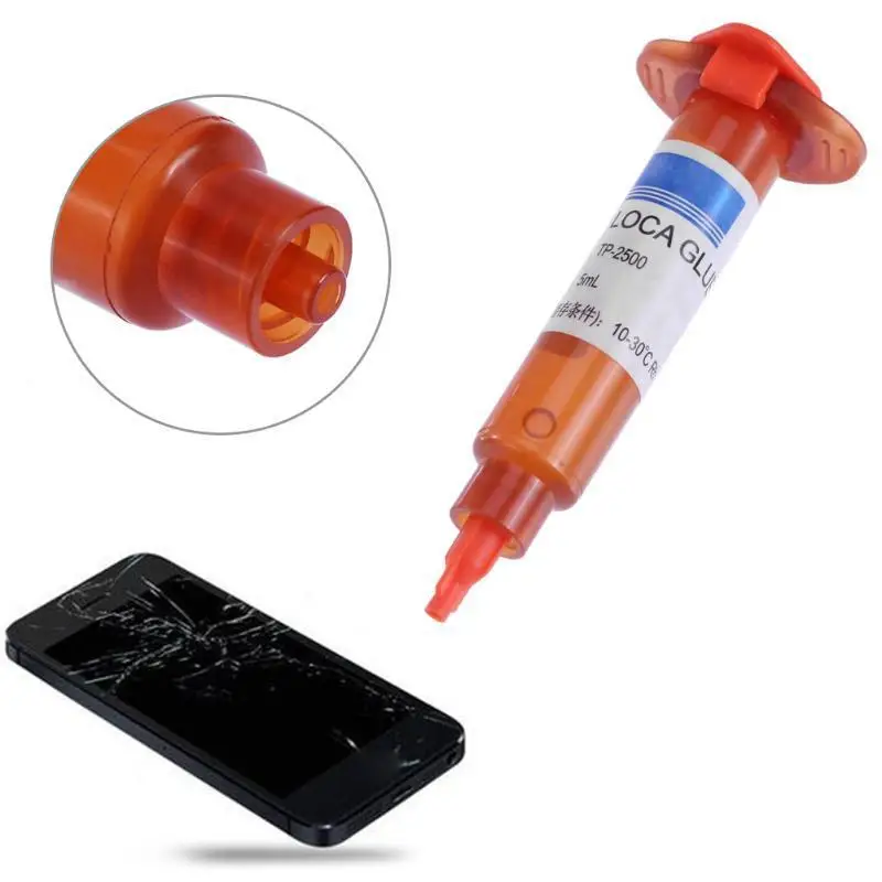 Pegamento Uv para reparación de pantalla táctil de teléfono Lcd, superfuerte para vidrio roto, grietas, restauración Qucikly, adhesivo artesanal, 5ML