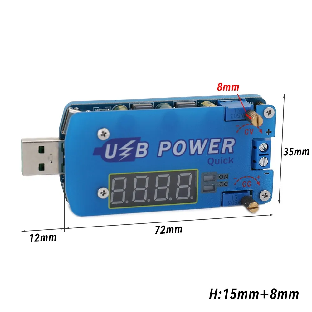 DC to DC 15W Adjustable USB Step Up Down Power CVCC Buck Boost Voltage Regulator Converter