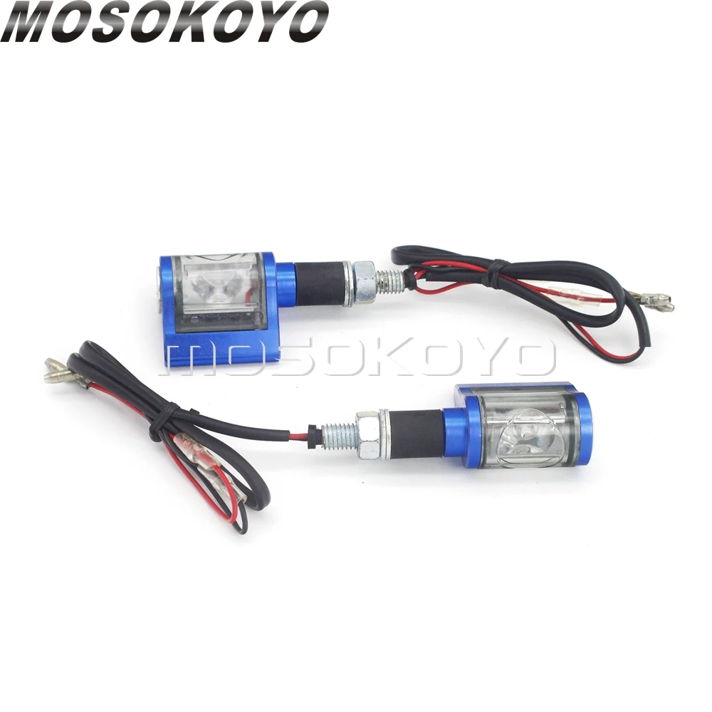 2pcs Universal Motorcycle Amber LED Turn Signal Blinker Light Aluminum Alloy Indicator Lamp for YAMAHA HONDA DUCATI KAWASAKI