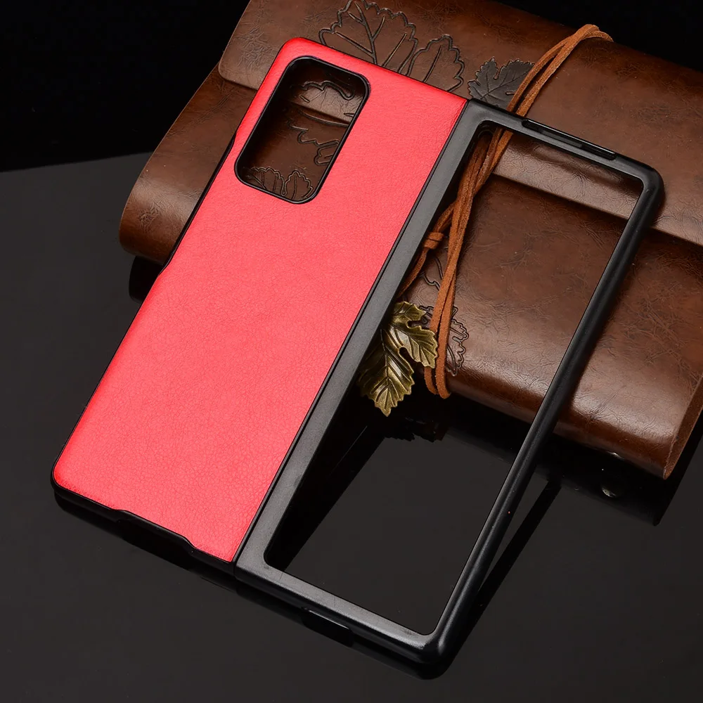 

Funda Case for Samsung Galaxy Z Fold 2 ZFold2 Case Litchi Grain PU Leather Coque Fold Phone Case Cover Galaxy Z Fold 2 5G Capa