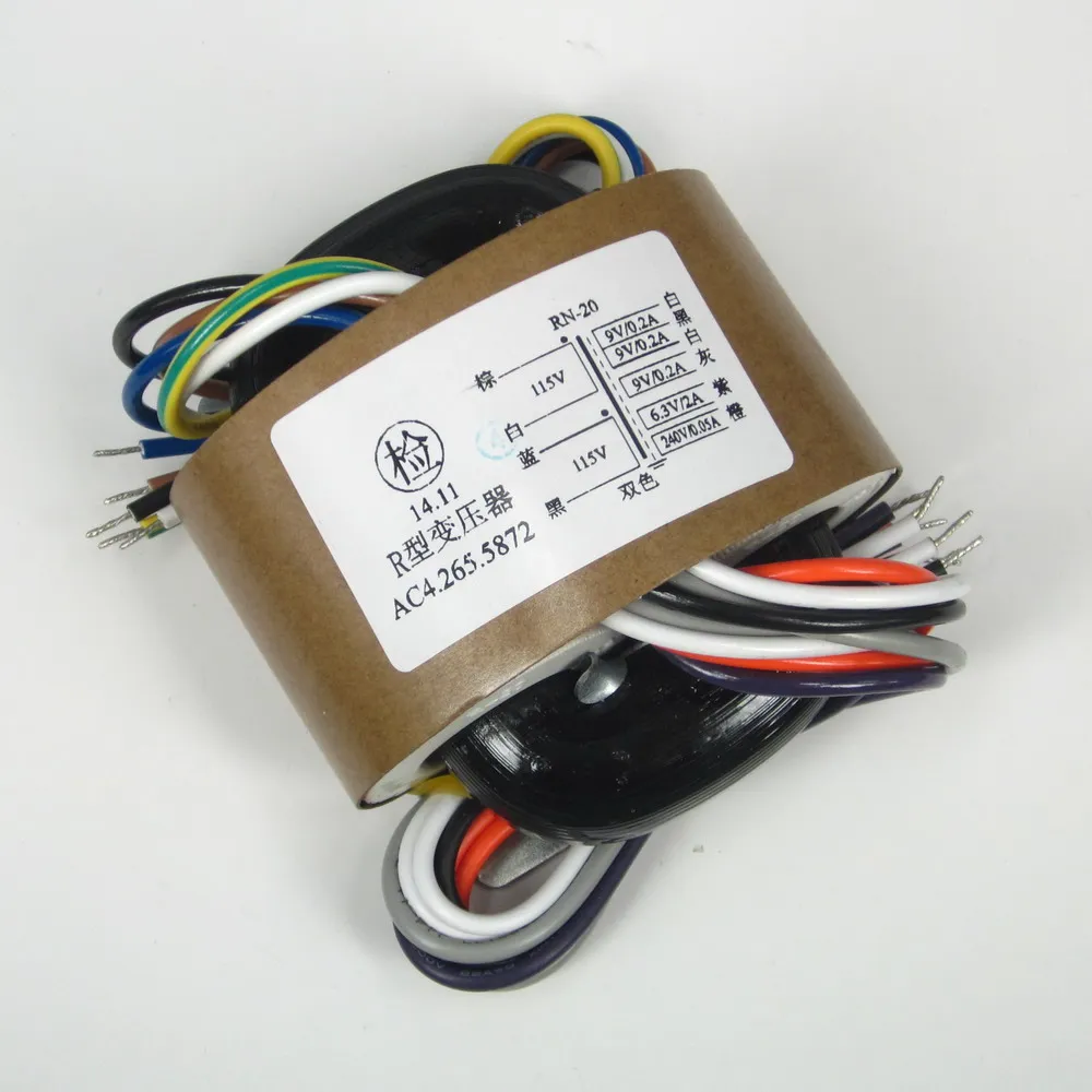 Trasformatore di potenza tipo R 30W 9Vx3 6.3V 240V R Ox trasformatore Audio filo di rame