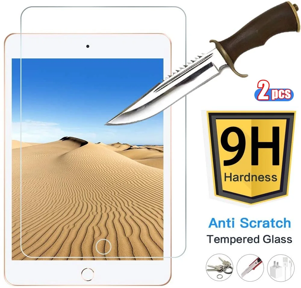 

[2 Pack] Tempered Glass For Ipad Pro 11 10.2 10.5 Air 4 3 2 Tablet Screen Protector For Ipad Mini 5 4 3 2 1 2020 2018 2021 Glass