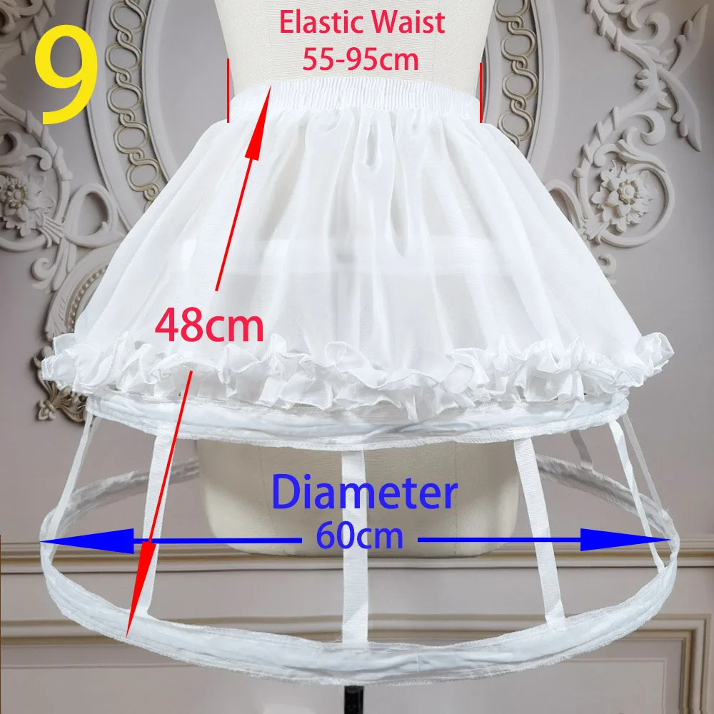 E JUE SHUNG-Jupon de Mariage pour Fille, Cosplay, Robe Courte de ix, Sous-Jupe, Lolita, Tutu de Ballet, Fente Crinoline