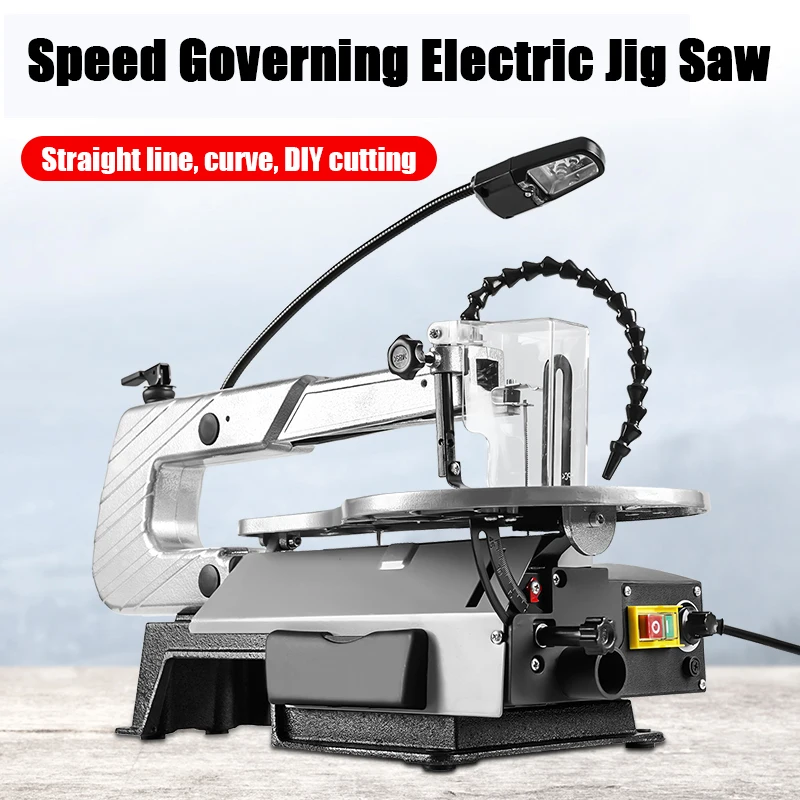 Soft Metal  Carved Wooden Bed Garland Saw Power-Driven Mini Power Saws Speed Governing Electric Jig Saw