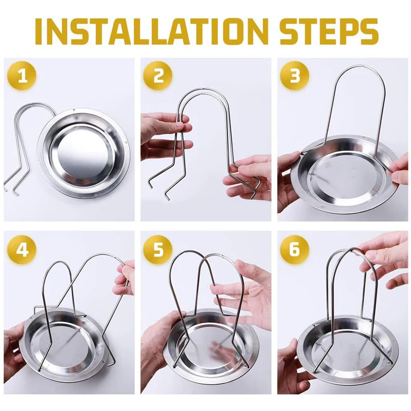 LMETJMA Chicken Roaster Rack With Bowl Carbon Steel Beer Can Chicken Turkey Roaster BBQ Grill Rack Stand Holder Tray KC0229