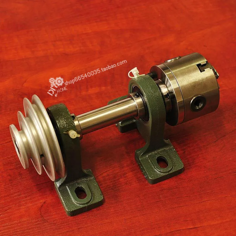 

80 /100 spindle flange through hole 19mm hardened and hardened woodworking lathe spindle, woodworking beads,