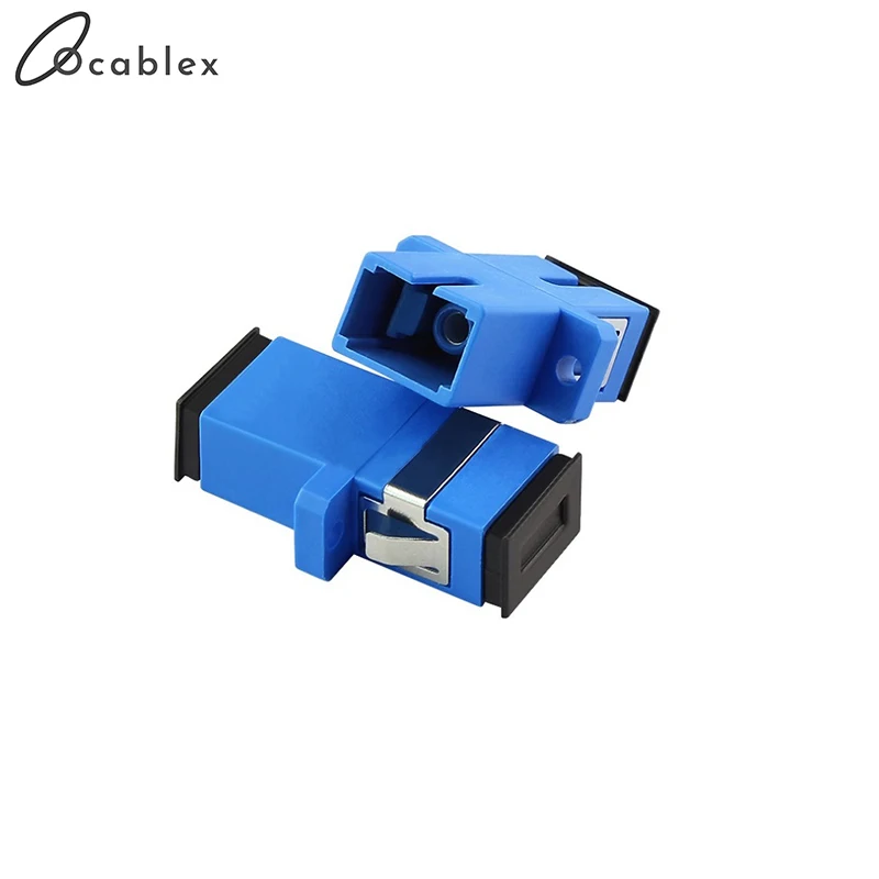 200pcs/Lot SC/UPC Adaptor SM Single Mode Simplex SC Fiber Optic Adapter SC Flange Coupler Fiber Coupler Glasvezel Connector