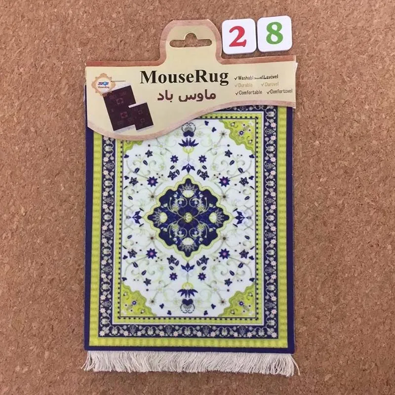 MRGBEST Russian Turkish Style 27X18CM Persian Carpet Mouse Pad Tea Cup Mats Table Mat Home Decoration Desk Mat Computer Table