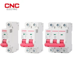 CNC 1P 2P 3P YCB6H-63 18mm Miniature Circuit Breaker Din Rail Mount Breaking Capacity 6A/10A/16A/20A/25A/32A