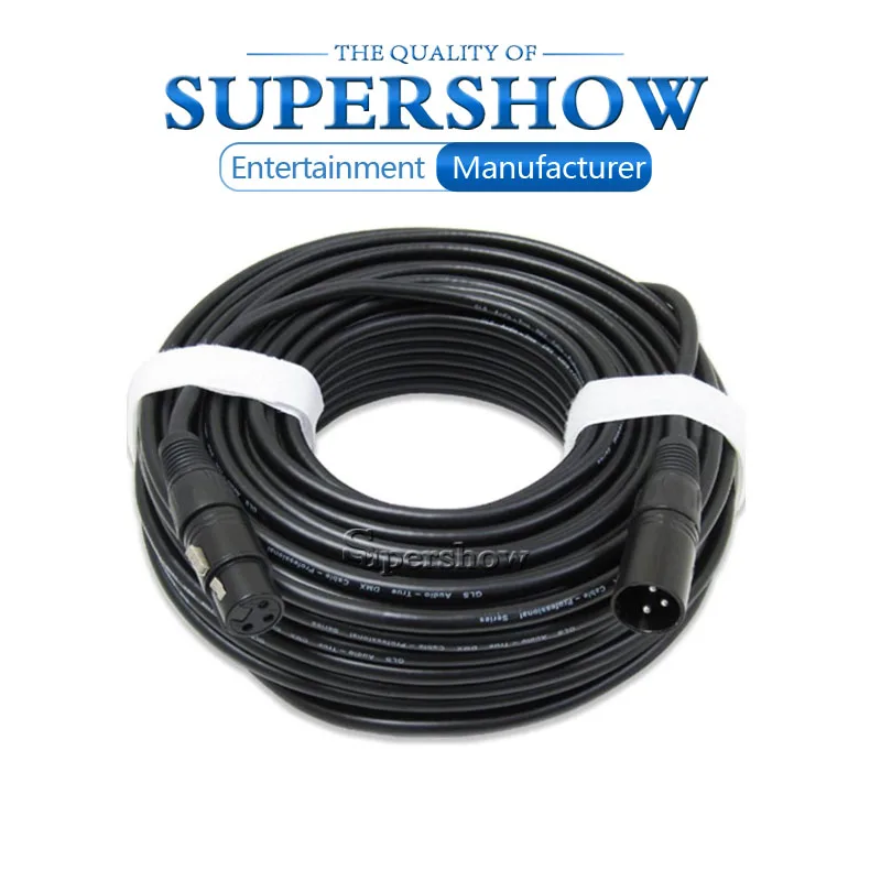 3-pin Connector Signal DMX Cable (1M-15M) DMX512 Stage Lighting Signal Cable LED Par Light Moving Head Light