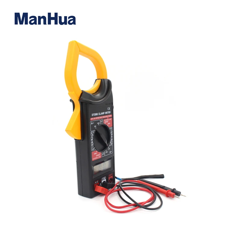 ManHua DT266 AC / DC voltage tester LCD digital clamp multimeter tool