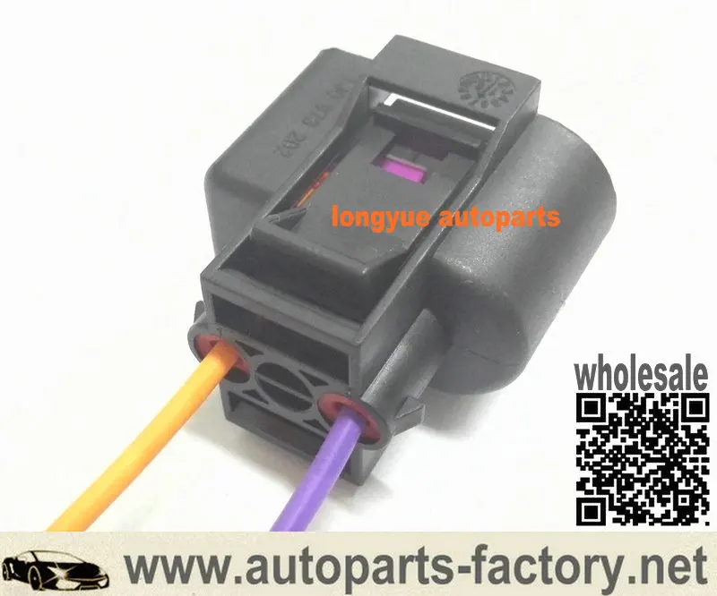 Longyue 10pcs Washer Fluid Sensor Connector Pigtail for VW Jetta Golf Rabbit MK4 MK5 Passat B6 - 1J0 973 202