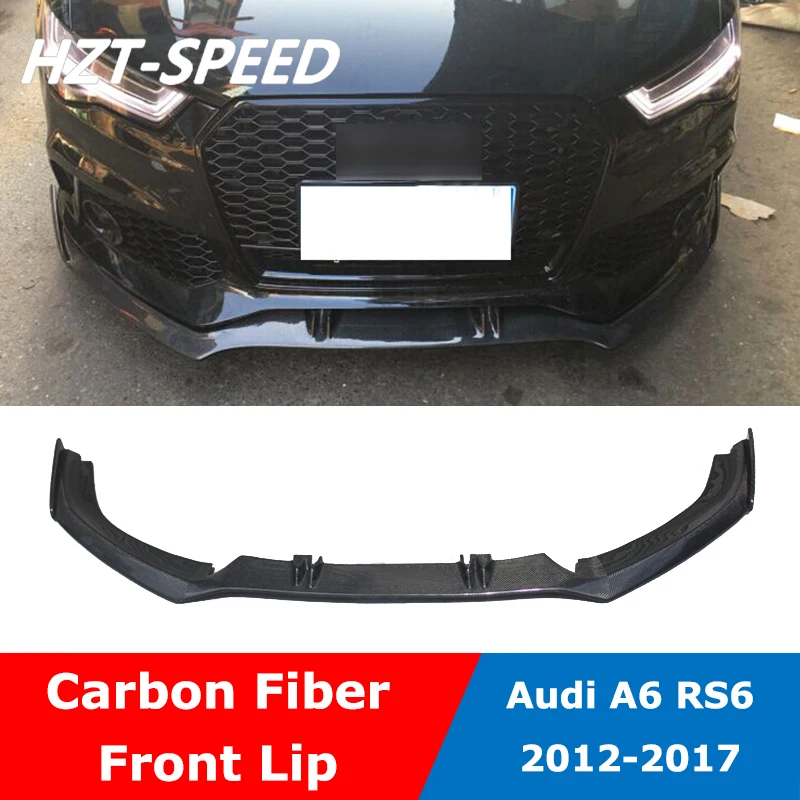 

Carbon Fiber Front Bumper Lip Trim For Audi A6 Modify RS6 Car Body Kit 2012-2017