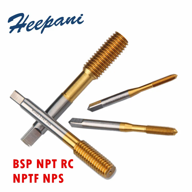 BSP, G, NPT, RC, ZG, PT1/8 1/4 3/8 1/2 3/4 HSS Co Thread Forming Taps Flute Roll Flow Tap / Rolling Extrusion Taps