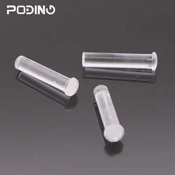 50pcs/lot Poding Clear LED Light Pipe RoHS Plastic Round Head Light Guide Pipe PLP2-750