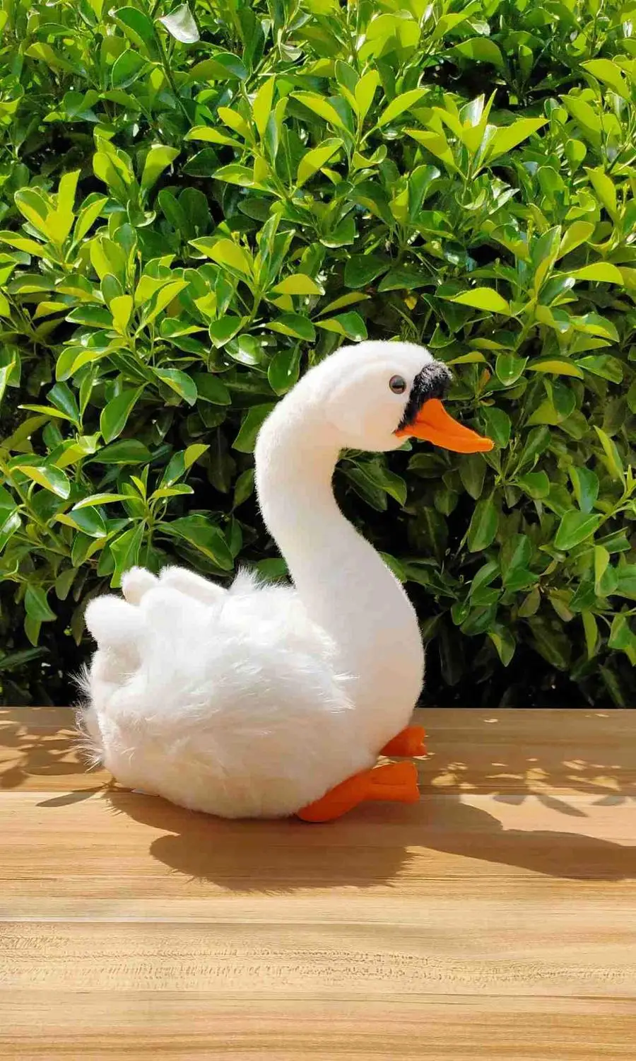 

high quality cute plush swan toy soft simulation white swan doll gift about 28cm