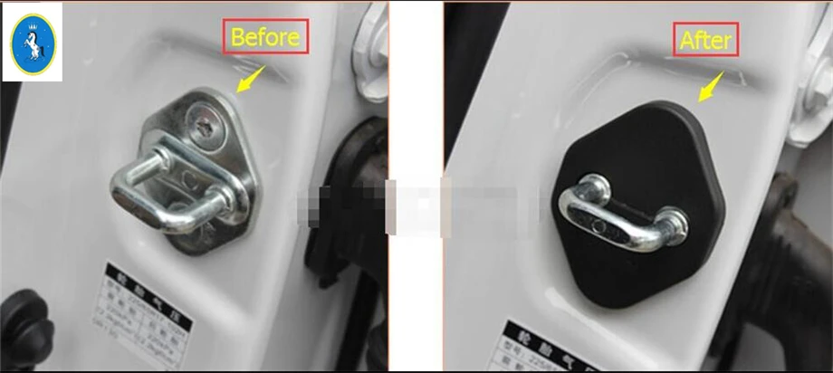 Inner Door Lock Protector Cover Buckle Protector Trim Fit For Honda FIT Jazz 2014 2015 2016 Plastic Interior Accessories