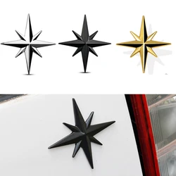 1Pcs 3D Metal Car Decoration Metal Guide Star Adhesive Car Badge Emblem Sticker for Universal Cars Moto Bike Car Styling