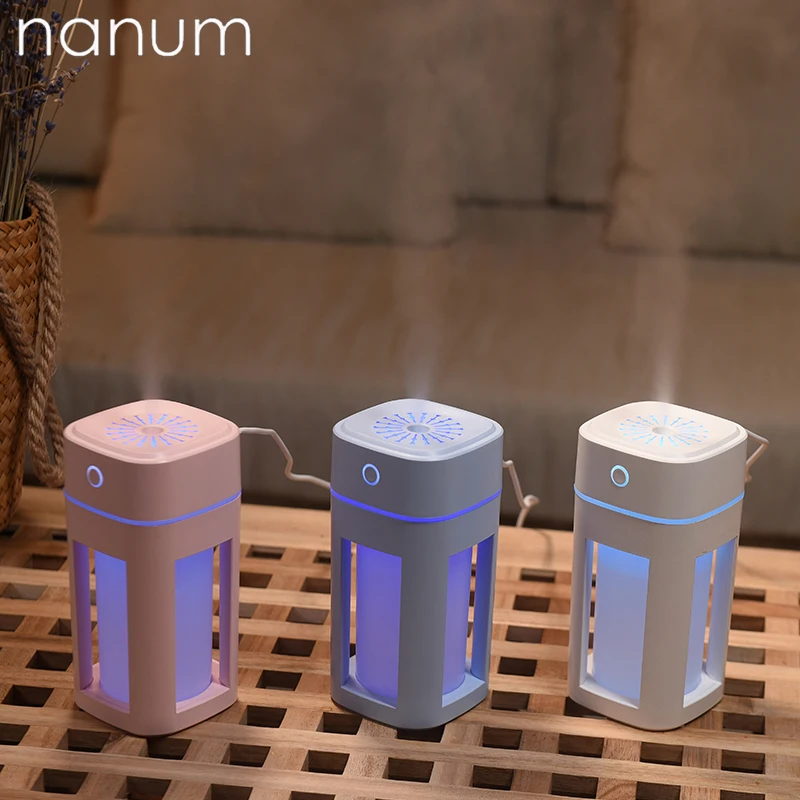 

Mini Fluorescence Humidifier Essential Oil Diffuser 240ml Aroma Lamp LED Night Light USB Ultrasonic Fogger Car air freshener