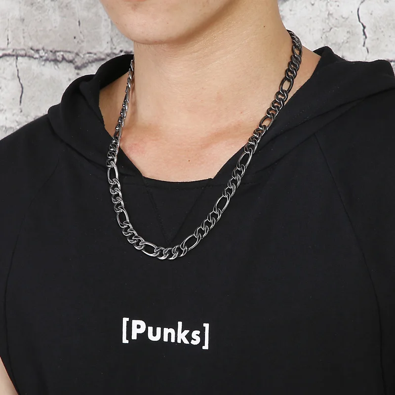 Kalen O-förmigen Kette Link Großhandel Einfache Retro Stil männer Edelstahl Zarte Halskette Schmuck – Detail 22