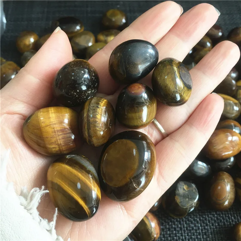 

500g Natural Yellow Tiger Eye Tumbled Stone Healing Reiki Crystal Chakra Gravels Natural Stones and Minerals