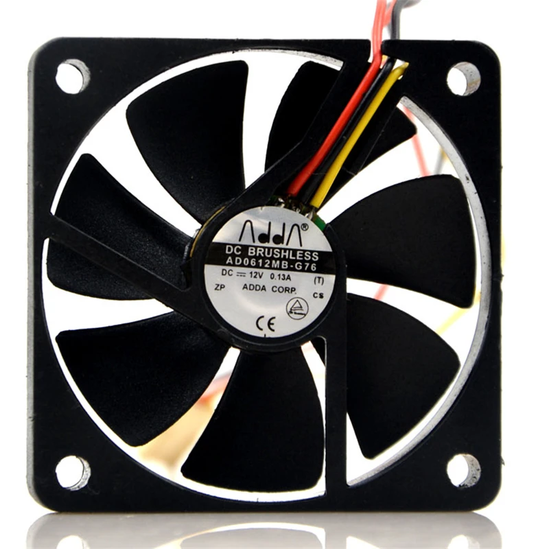 

Original AD0612MB-G76 12V 0.13A 6010 6cm CPU chassis cooling fan