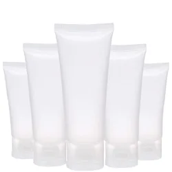 50Pcs/lot Clear Plastic Soft Tubes 15ml 20ml 30ml 50ml 100ml Empty Cosmetic Cream Emulsion Lotion Packaging Containers