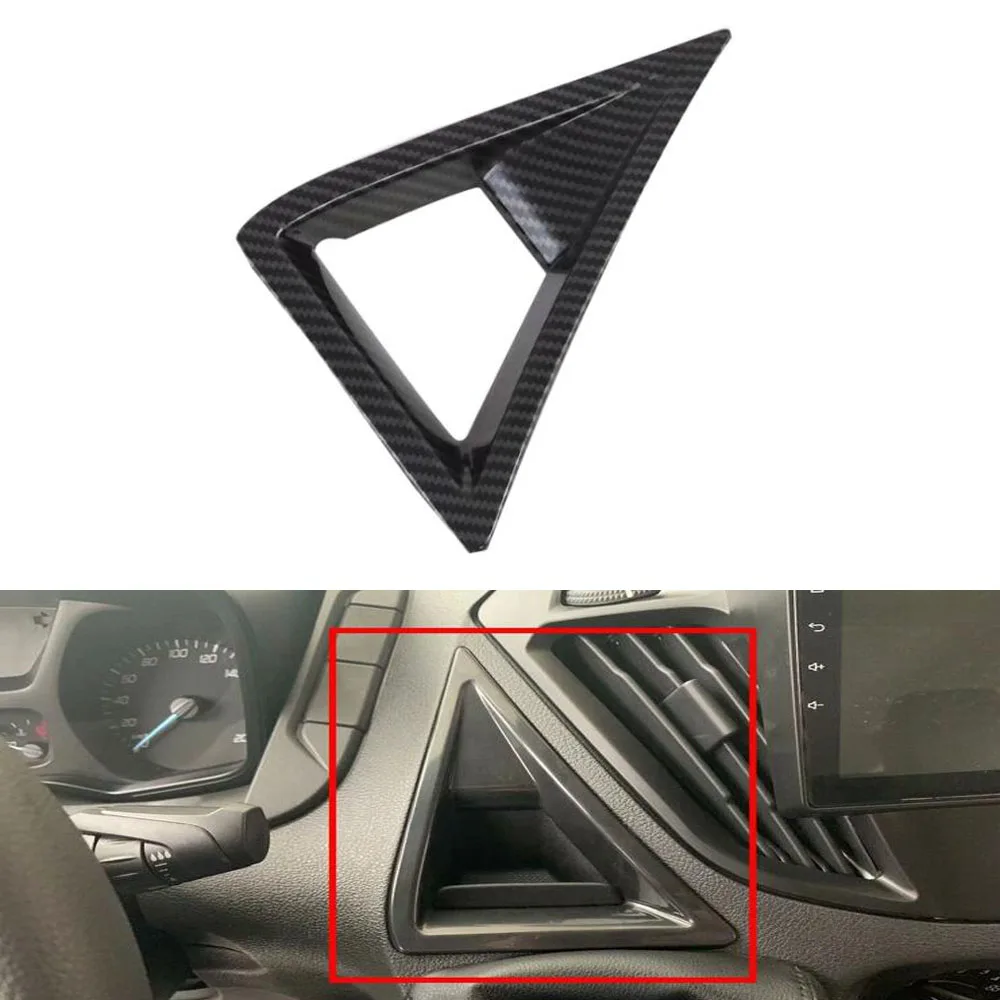 For Ford Transit 2017 For Ford Tourneo 2016 Car Central Console Triangle Warning Light Panel Frame Cover Sticker Interior Trim