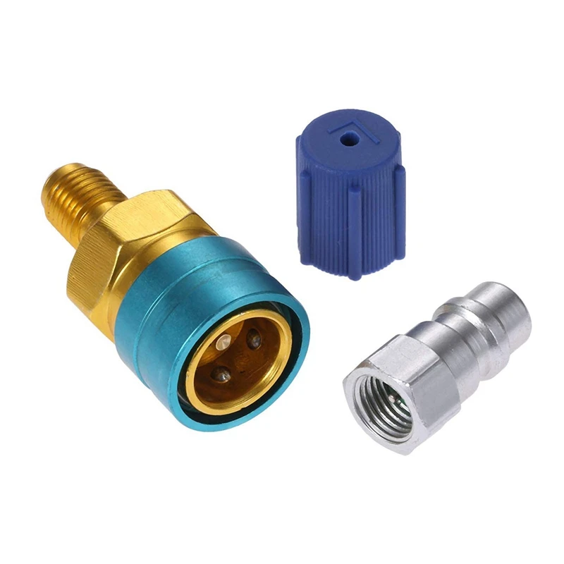 R1234Yf Zu R134A Niedrigen Side Quick Koppler, r12 Zu R134A Schlauch Adapter Fitting Anschluss Für Auto Klimaanlage Ac Lade