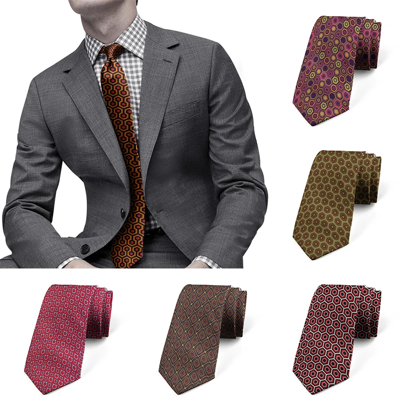 Fashion 8cm Wide Polyester Slim Fit Tie For Men Plaid Print High Quality Shirt Accessory Necktie Wedding Party Men’s Daily Wear