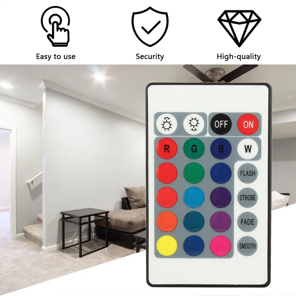 16 Colors 4 Different Light Control Functions Remote Control Box DC 12V For LED Light Strip Security Safety RGB Controller