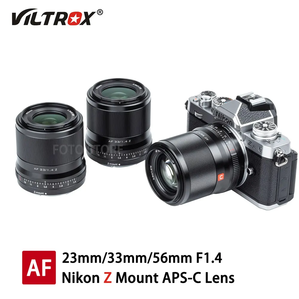 

Viltrox 23 33 56mm F1.4 Lens for Nikon Z mount Camera Auto Focus Large Aperture Portrait APS-C Lens for ZFC Z5 Z6 Z7 II Z50