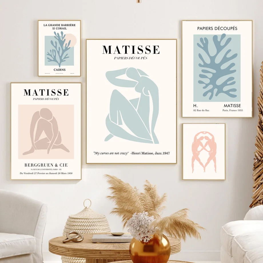 Matisse Abstract Morandi Color Wall Art Canvas Painting Vintage Nordic Posters And Prints Picture For Living Room Home Decor