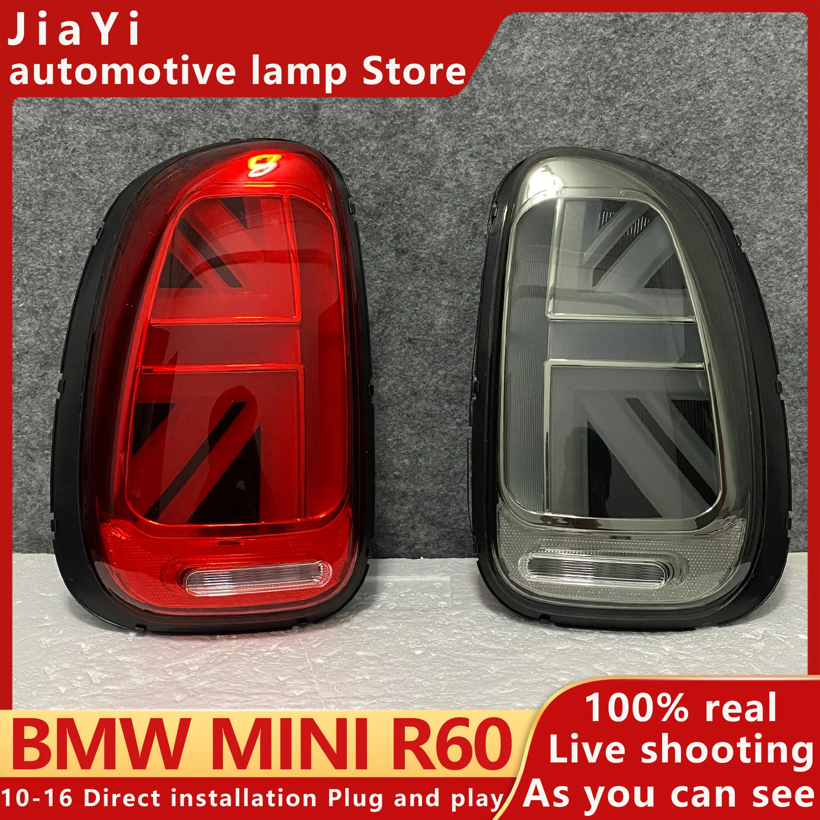 

R60 tail light Countryman LED tail light dynamic LED turn signal car British flag shape