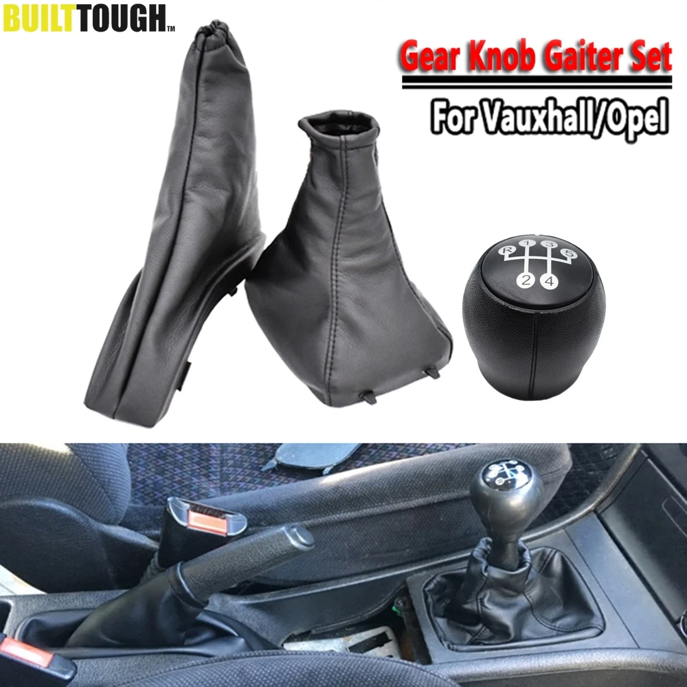 Gear Shift Knob Parking Handbrake Gaiter Boot Cover Case Collar For Vauxhall/Opel Astra II G 1998 1999 2000 2001 2002 2003-2010