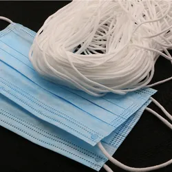 250 Meter/lot 500 Meter/lot 3mm DIY Face Masks Elastic Band Mask Rope Rubber Band String Ear Cord Round adjuster Band Accessorie