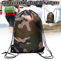 Camouflage Backpack Drawstring Gym Bag Travel Sport Outdoor Bag Lightweight