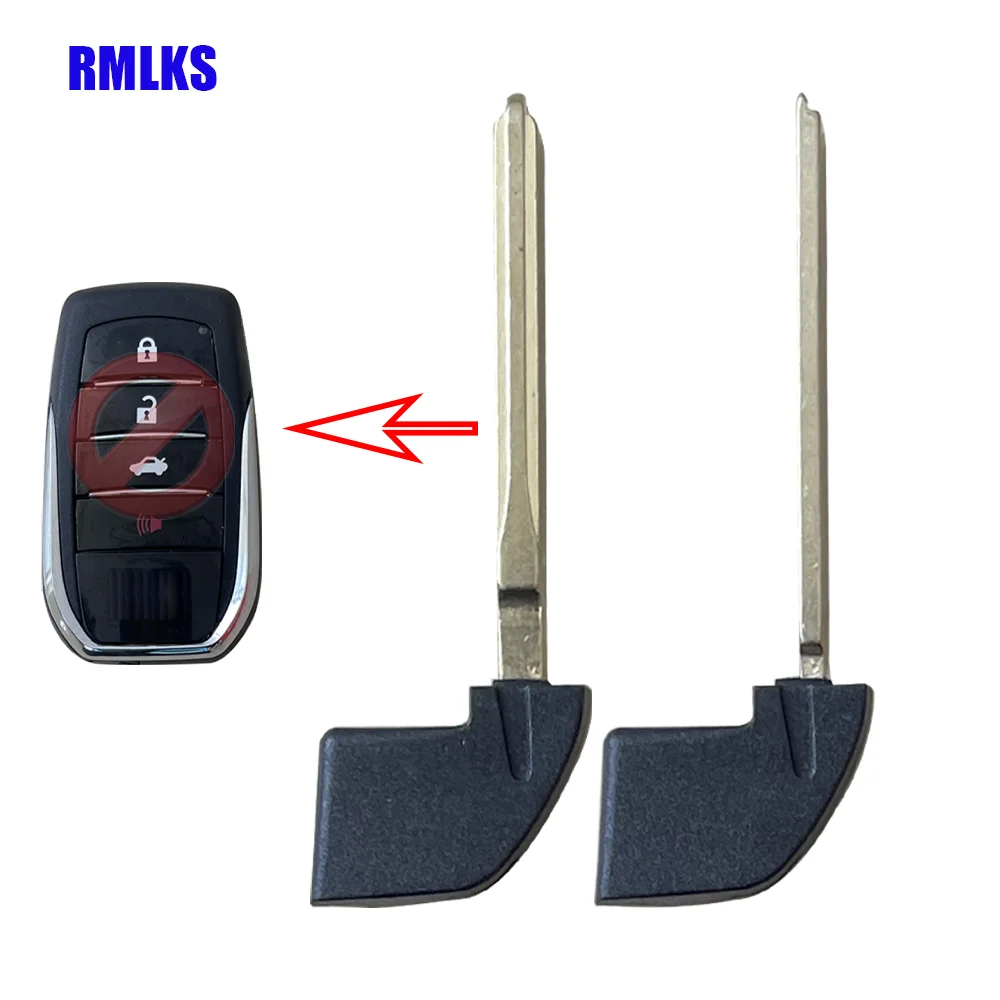 Remote Car Key Emergency Key Blade For Toyota Highlander Prado Crown Land Cruiser Prius Vitz ETC Metal Avalon Camry RAV4