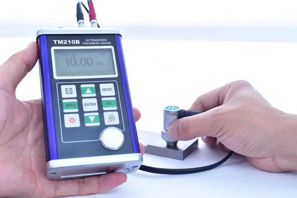 Medidor de Espessura Ultrassônico Espessura Ultrassônica com Sonda de Transdutor Ultrassônico Tm210b Caixa de Metal