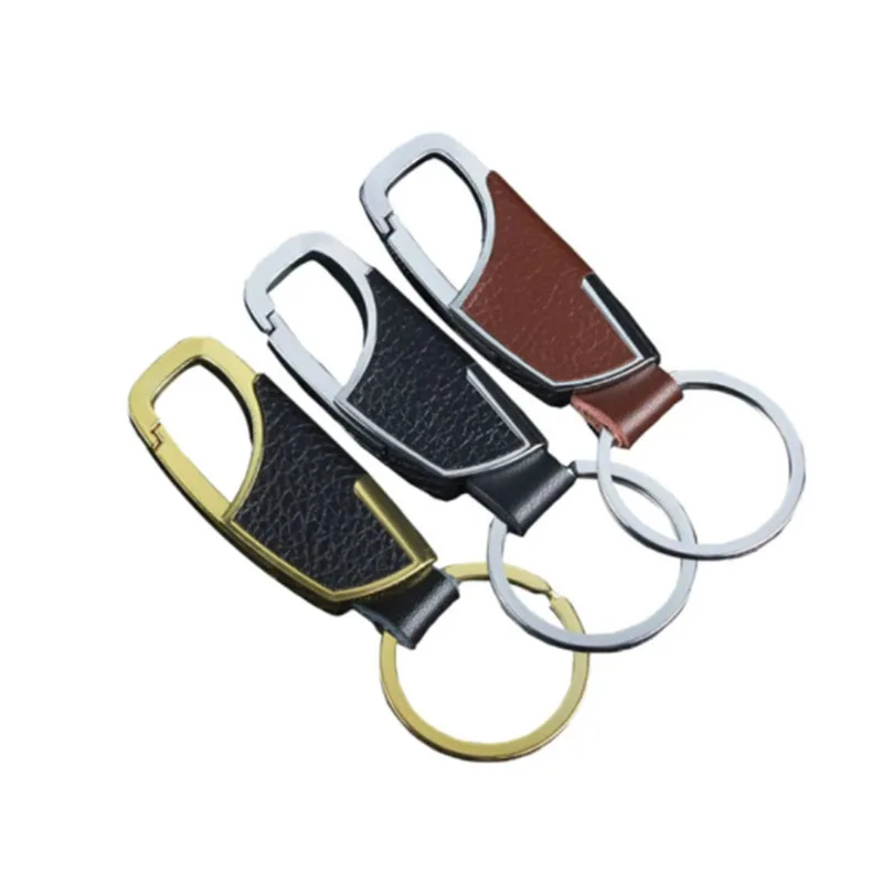 Exquisite metal leather car keychain for Land Rover LR4 LR2 Evoque entdeckung 2 3 4 freelander 1