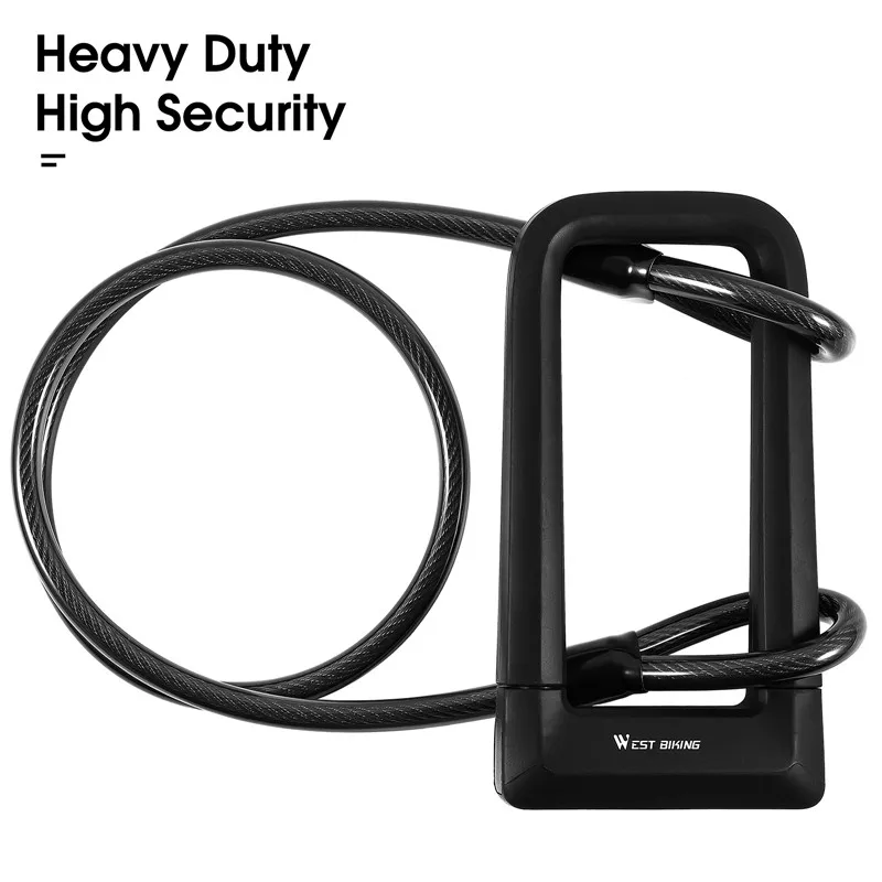 WEST BIKING 1.2m Bicycle Security Steel cable Anti-Theft Motorcycle Mtb Road Bike Lock Rope Universal Cable Cycling Accessories