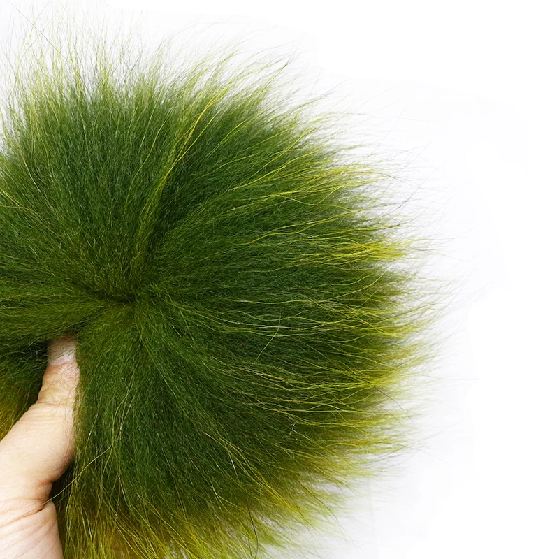 Big volume fly tying fox tail hair for tube fly streamer fly tying materials super fine Arctic Fox polar tail pieces