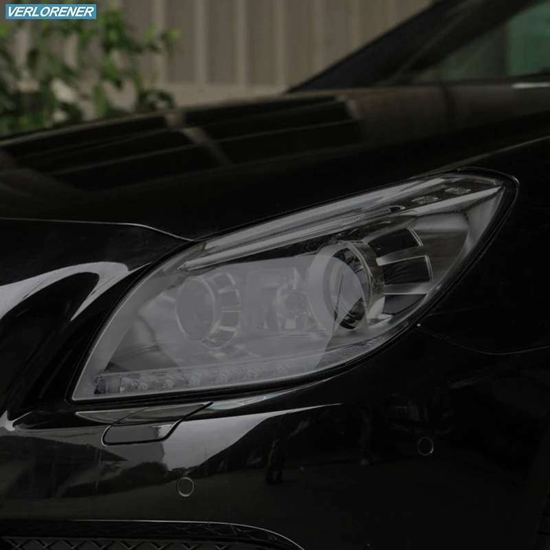 

Car Headlight Protective Film Smoked Black Tint Wrap Vinyl Transparent TPU Sticker For Mercedes Benz SLK Class R172 SLC AMG